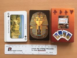 Patiencen Spielkartenset mit ägyptischen Sujets