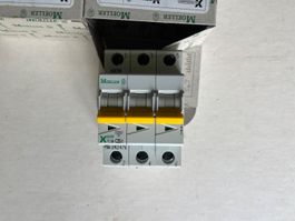 6 x Leitungsschutzschalter, Sicherung 25A, 3P, PLSM-C25/3-MW