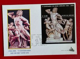 VATIKAN 500 J. MUSEEN TODESKAMPF DES LAOKOON BLOCK FDC 2006