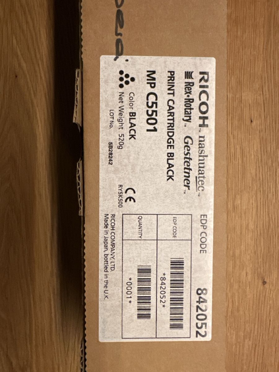 Ricoh Cartucce per stampanti & toner: Toner Black – Nuovo e nell'imballaggio originale da Oberwangen b. Bern venduto da Audiofisch