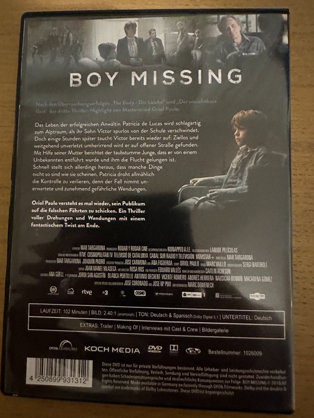 Tutti i DVDs: Boy Missing (seltener Film) – Usato da Basel venduto da jannickpascal 1