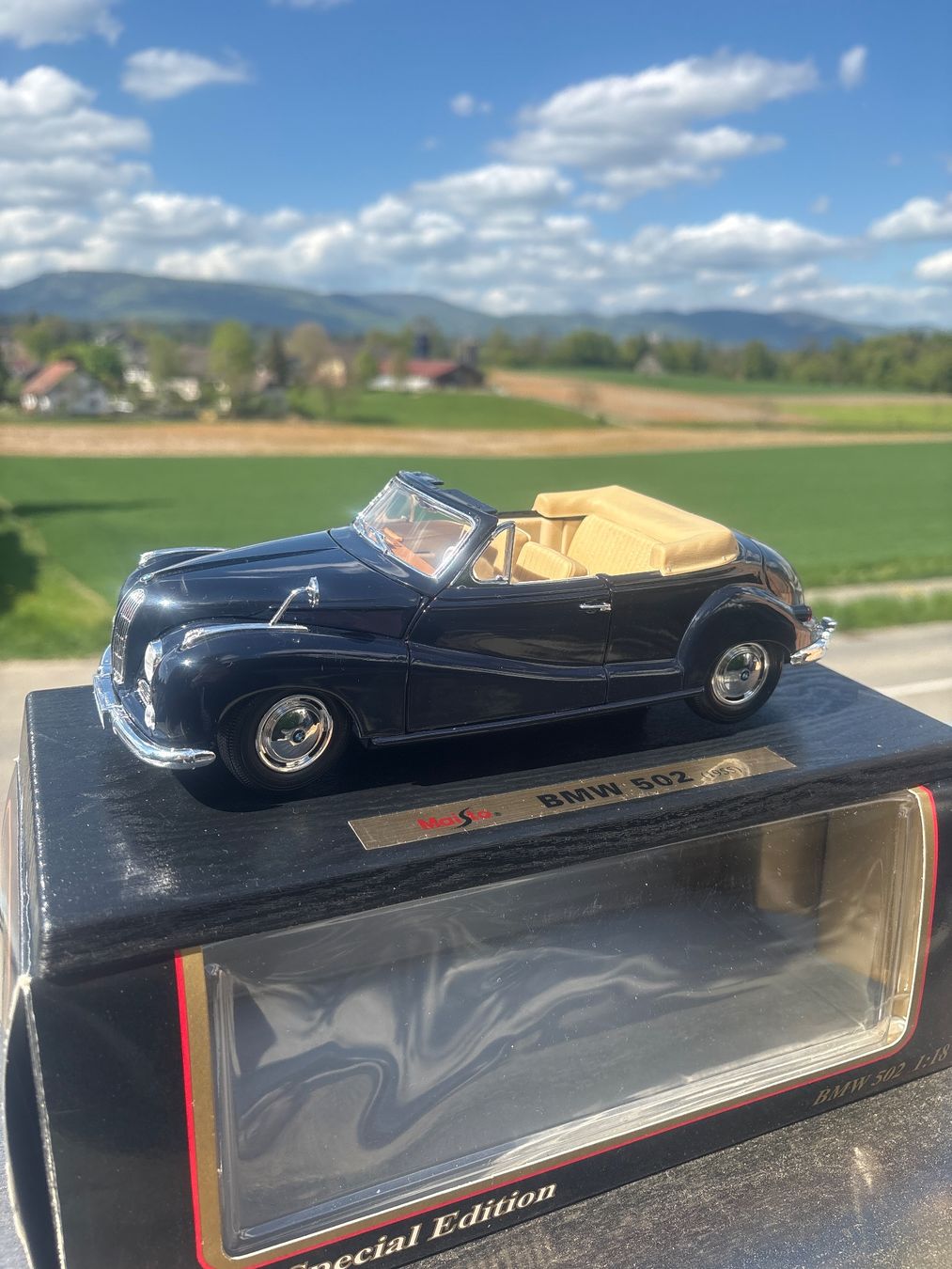 BMW Modellini d'auto: BMW 502 Cabriolet 1:18 1955 – Nuovo e nell'imballaggio originale da Aarwangen venduto da kah_79t5
