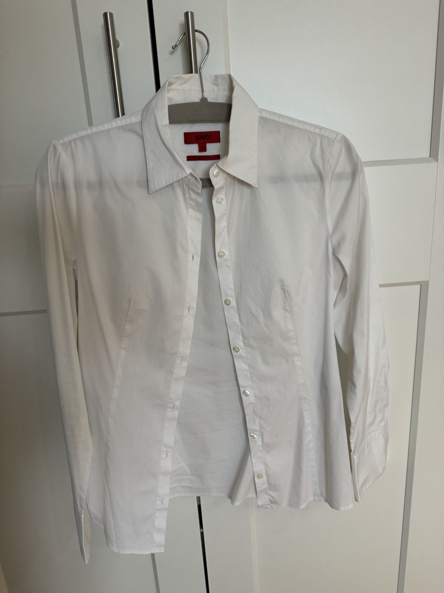 Hugo Boss Camicette: Hugo Boss Damen Bluse, Gr. 36, weiss – Usato da Volketswil venduto da masitt 1