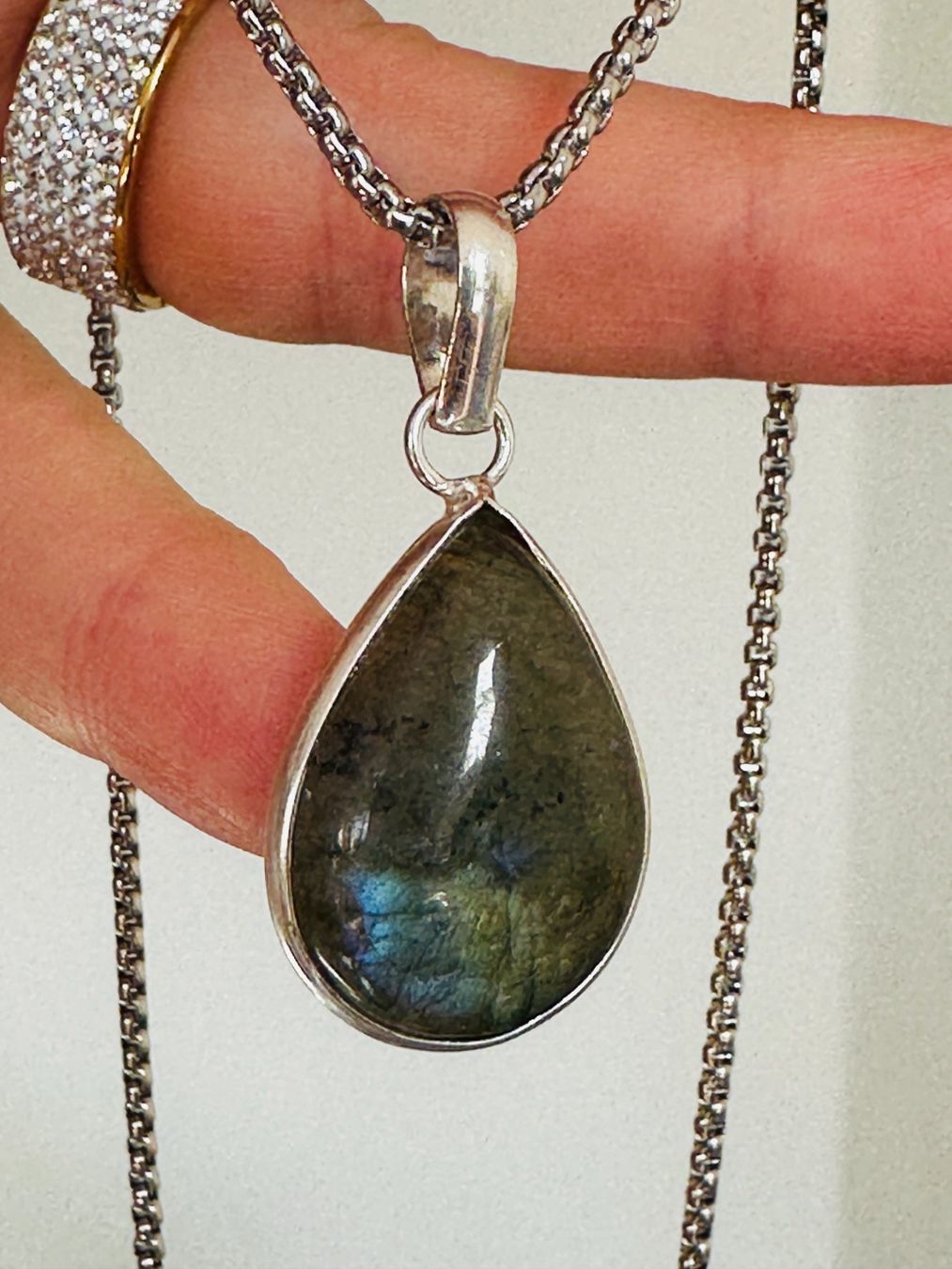Catenine: Labradorite necklace – Nuovo e nell'imballaggio originale da Genève venduto da AGBERG 4