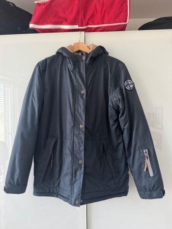 Rukka Winterjacke dunkelblau mit Kapuze - gefüttert Gr. 176