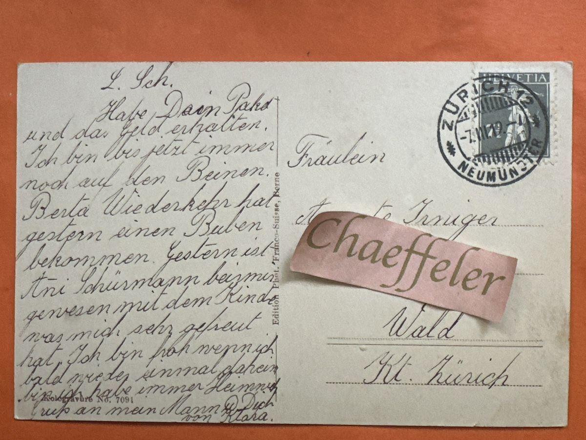 Cartes postales: Alte Ansichtskarte 1912 Zürich Pflegerinnenschule – D'occasion à Zürich par Chaeffeler 1