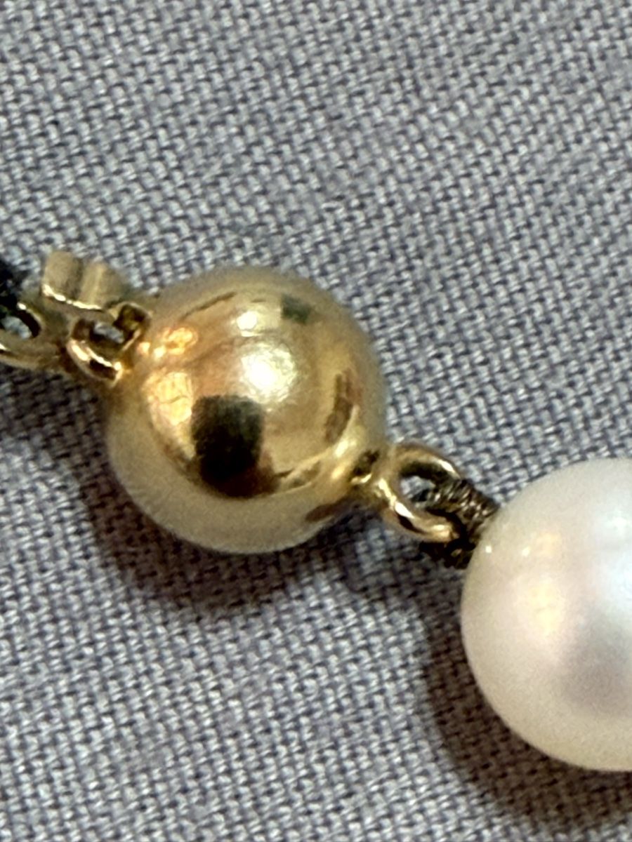 Perle (finte): Kette 14k mit echt Akoya Perlen – Usato da Oberhof venduto da RealStone 3