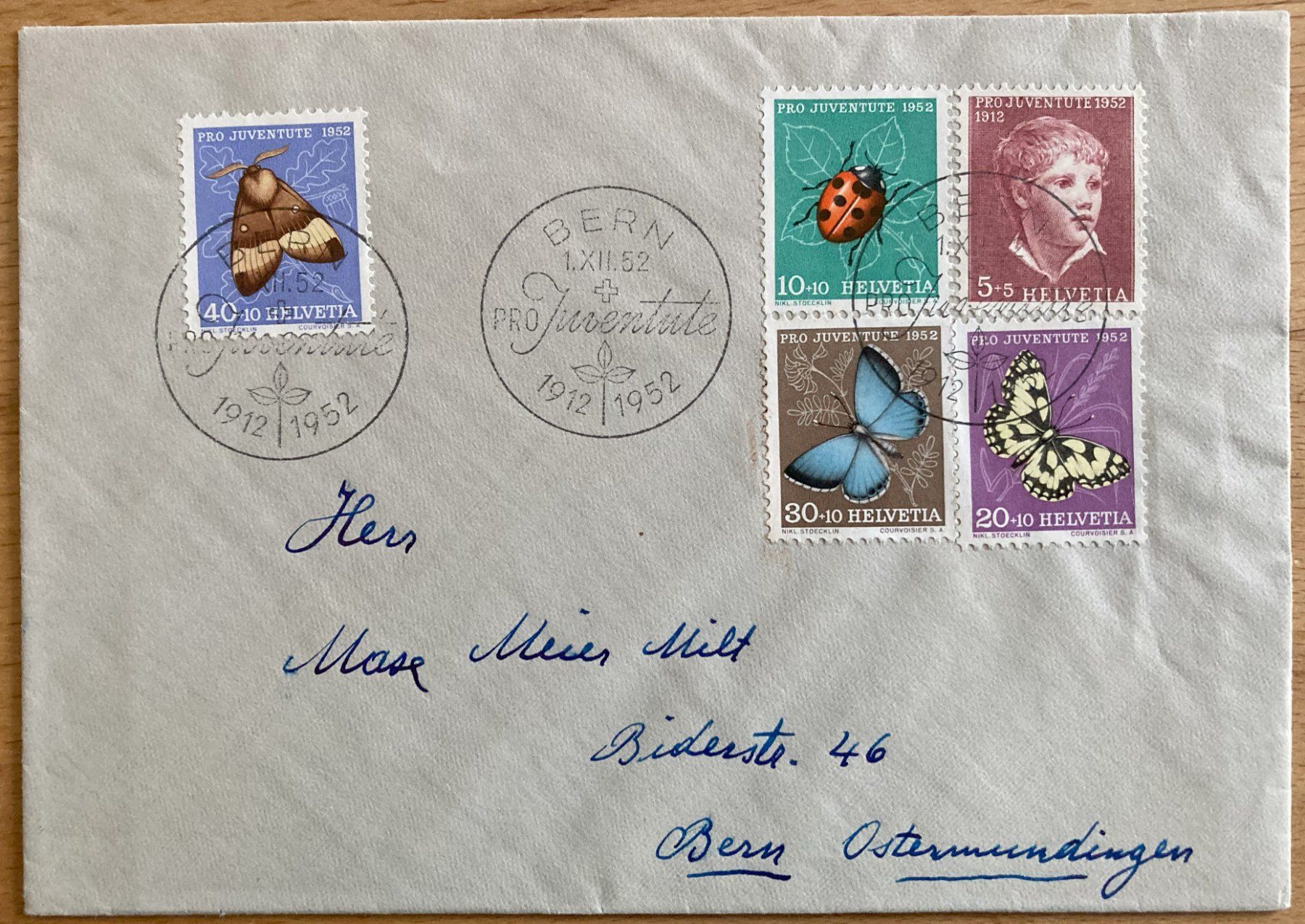 Tutti i francobolli: FDC Pro Juventute 1952, SBK 100 Fr. – Usato da Flawil venduto da Furti