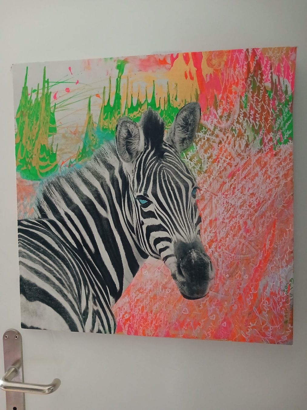 Dipinti: Zebra Gemälde Acryl Unikat – Nuovo (secondo la descrizione) da Zürich venduto da moniigaga