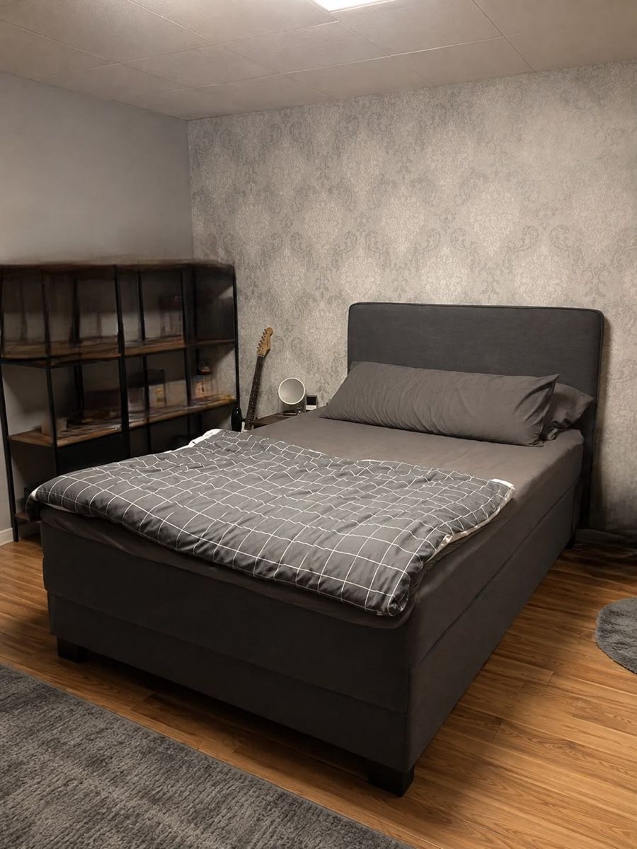 Letti: Boxspringbett dunkelgrau IKEA – Usato da Herznach venduto da Rubenwid 1