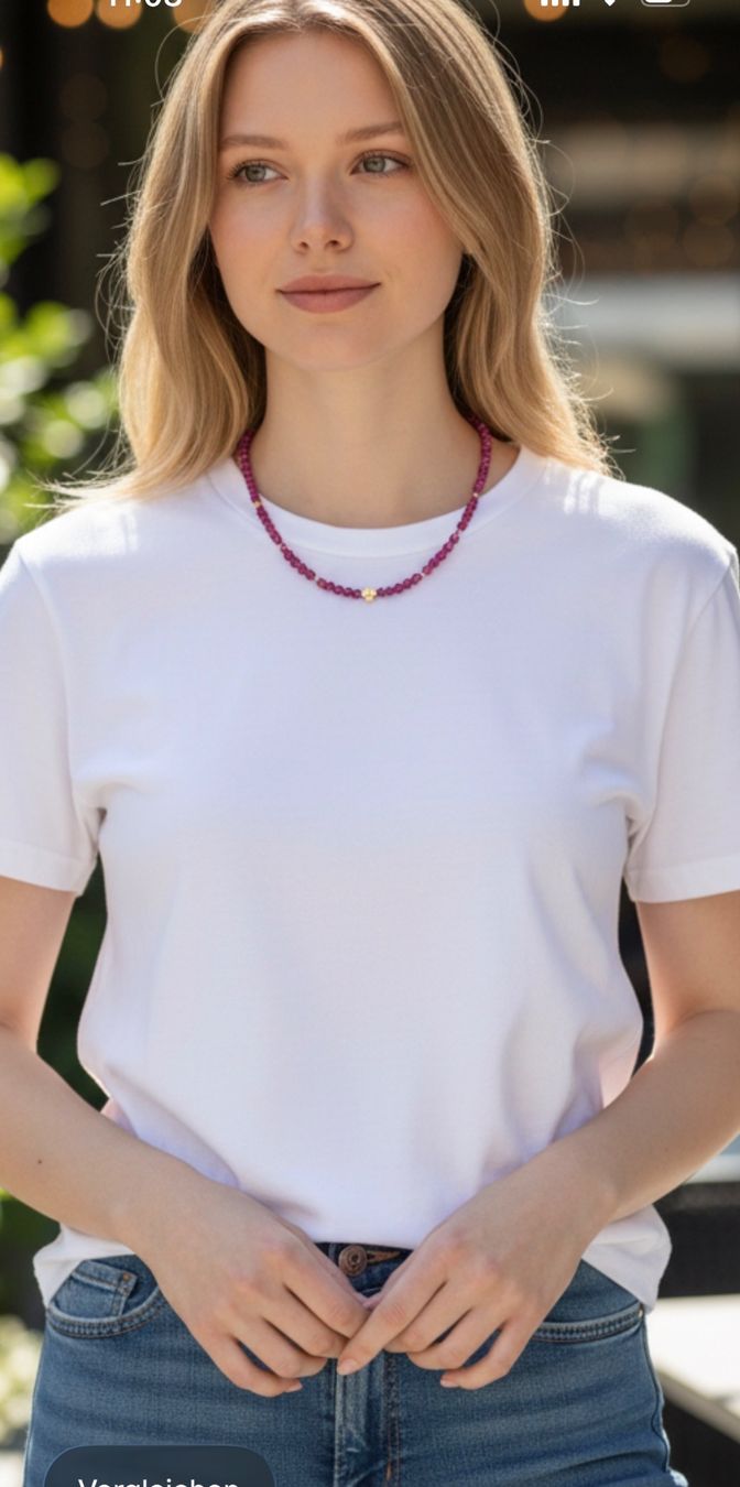 Catenine: Choker mit natürlichen Rubin Edelsteinen – Nuovo e nell'imballaggio originale da Kriens venduto da Hortensie6 7