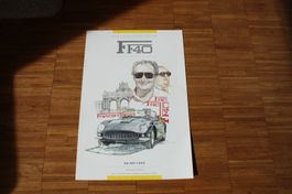 Ferrari Plakat Garage Francorchamps 1952-1992 Jac Swaters