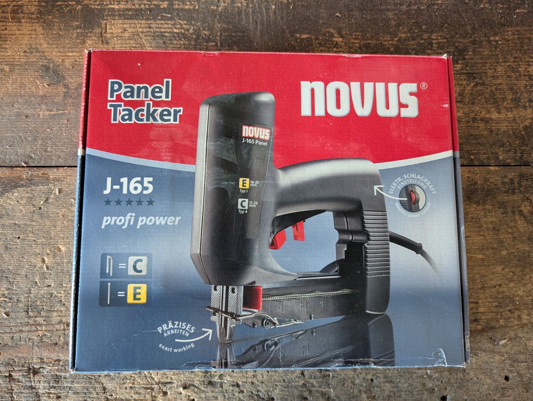 Tutti gli attrezzi: Novus J-165 Panel Tacker mit Nägeln profi power – Nuovo (secondo la descrizione) da Rotkreuz venduto da CRLNSC