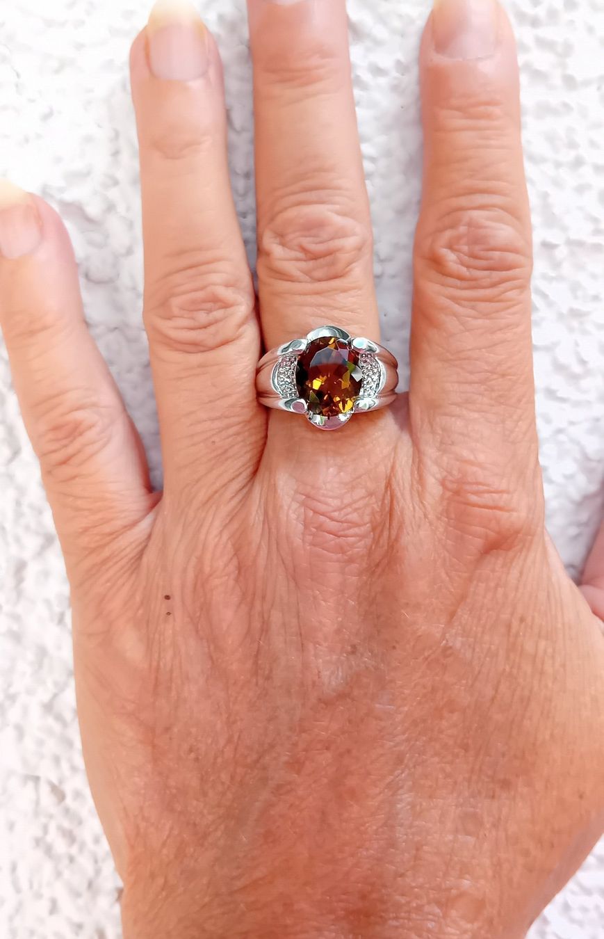 Ringe: Ring Silber mit Cognacquarz – Gebraucht aus Stans von wer_fd5f 5