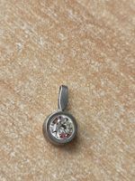 925er Silber Anhänger mit geschliffenem Zirkon 