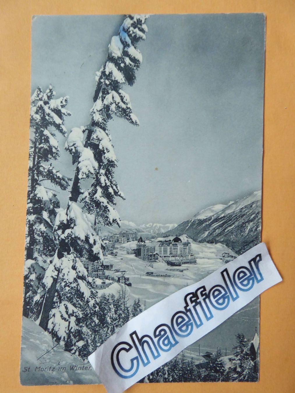 Cartes postales: 1907  St. Moritz – D'occasion à Zürich par Chaeffeler