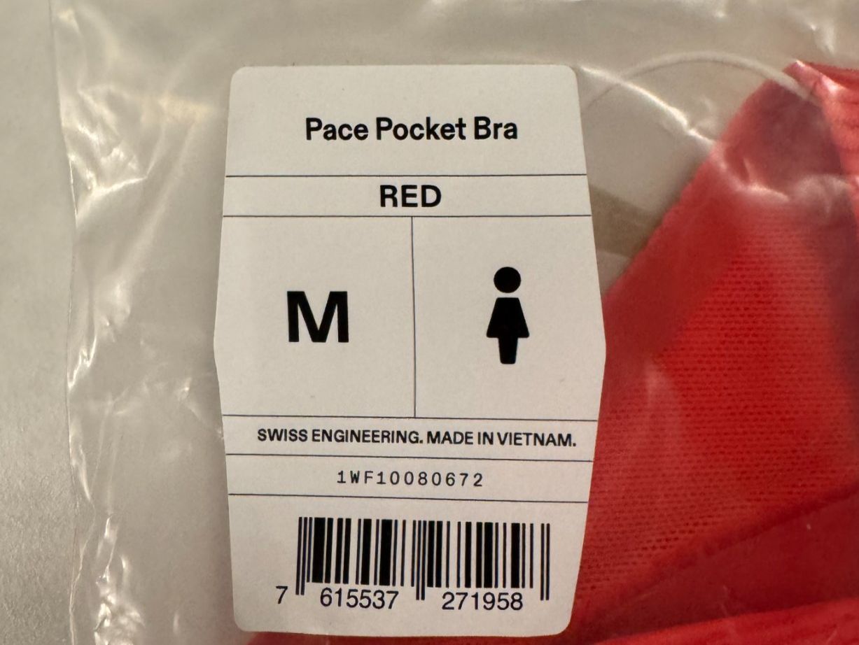 On T-shirt: NEU: ON Pace Pocket Bra- rot - Gr. M – Nuovo e nell'imballaggio originale da Maienfeld venduto da Fashion_2009 3