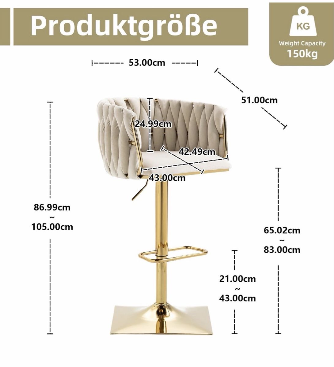 Hocker: Samt Barhocker - 2er Set – Gebraucht aus Zürich von rotweristes 1