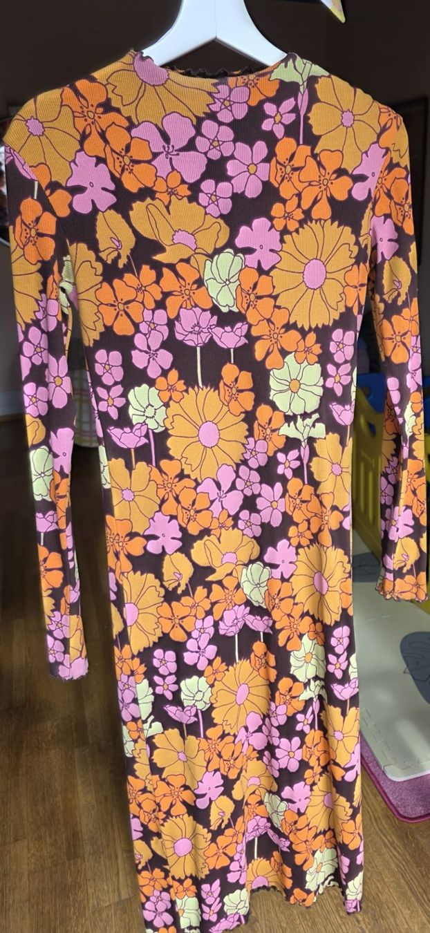Vestiti: DEDICATED. Maxikleid Bio-Baumwolle - Retro Blumen - Gr. S – Usato da Zürich venduto da ric0404 3