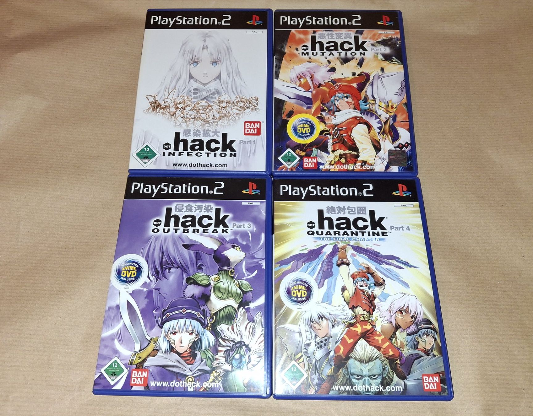 .hack dot hack Sammlung Part 1 - 4 PS2 komplett (Gebraucht) in ...