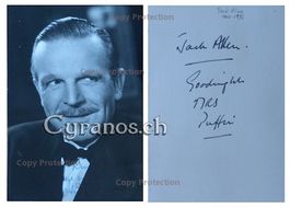 Jack Allen (1907-1995) Schauspieler - Autogramm ROBIN HOOD