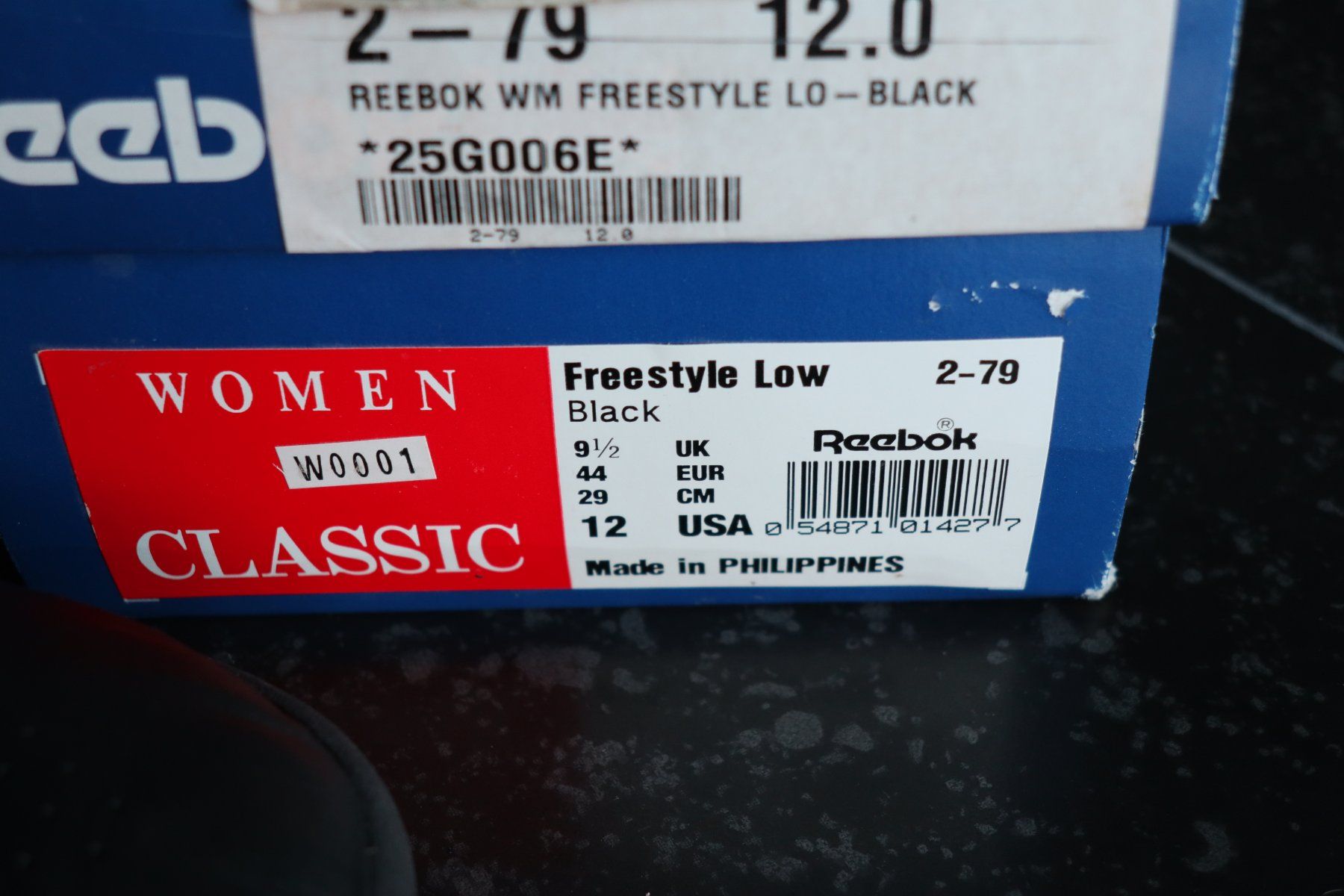 Reebok Scarpe da uomo: Reebok Freestyle Low Black Classic Gr. 44 – Nuovo e nell'imballaggio originale da Wädenswil venduto da Diddl4u 3