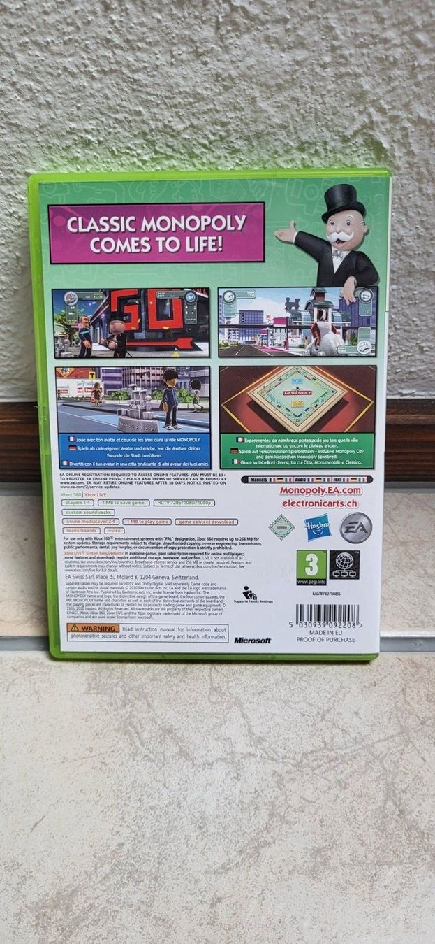 Microsoft Giochi: Xbox 360 - Monopoly Streets – Usato da Münsingen venduto da Heroism2010 1