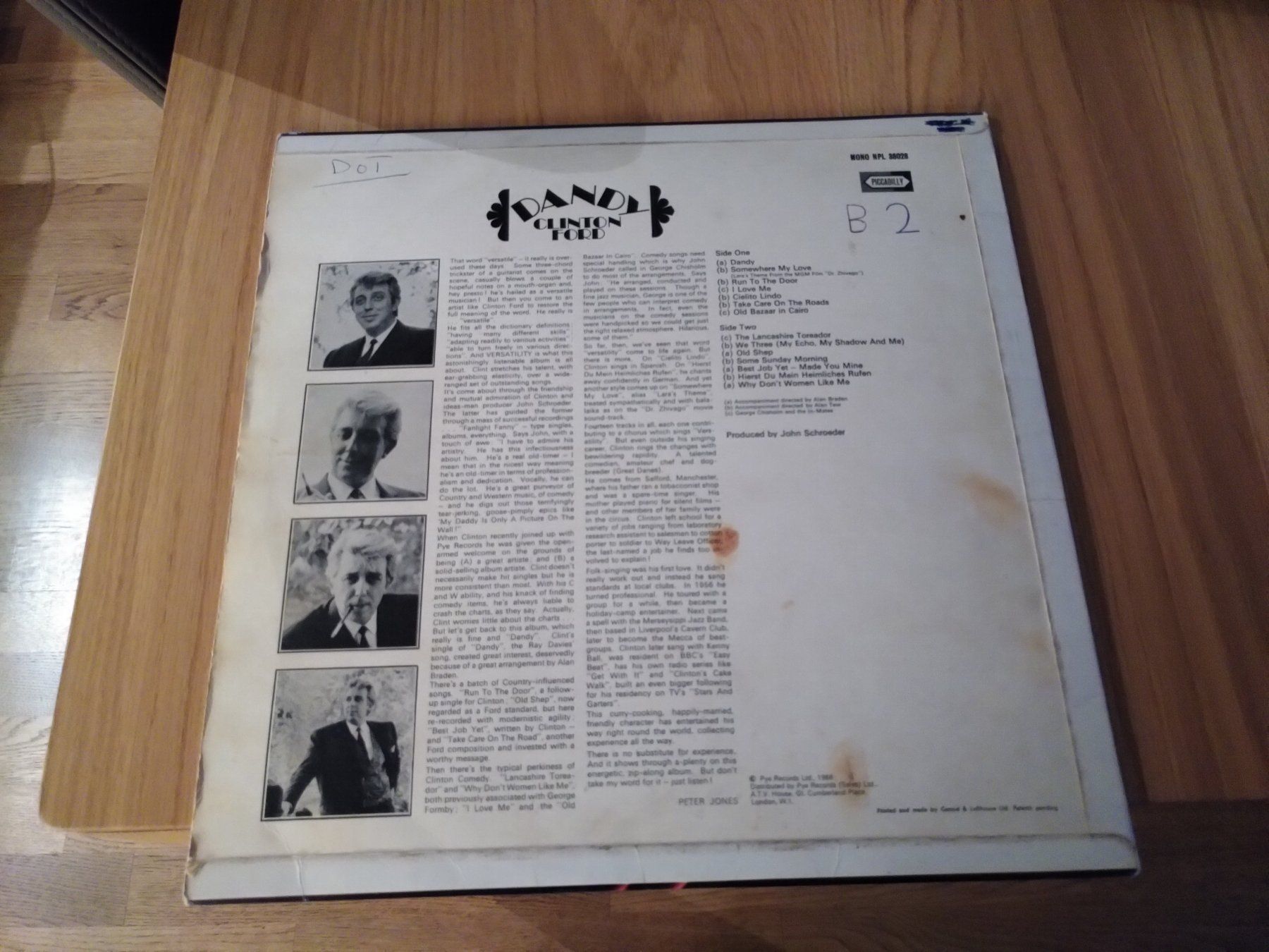Dischi in vinile: Clinton Ford "Dandy" rare LP von 1966 – Usato da Sempach venduto da Allmusic 1