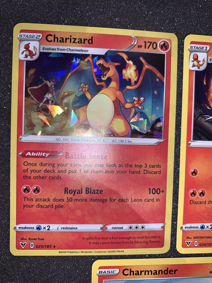 Pokémon Sammelbilder & Trading cards: Ab 1.- Charizard Holo 170/185 2020 – Gebraucht aus Bironico von ars_z6lb 2