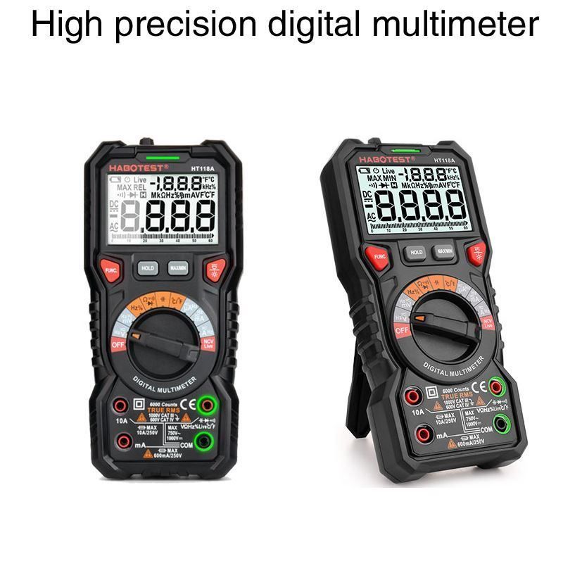 Misurare: Multimeter Mit Led-Buchsen 2 Sicherungen – Nuovo (secondo la descrizione) da Thun venduto da onlino 3