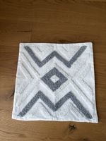 Kissenbezug weiss grau mit Strukturmuster neuwertig 45x45 cm