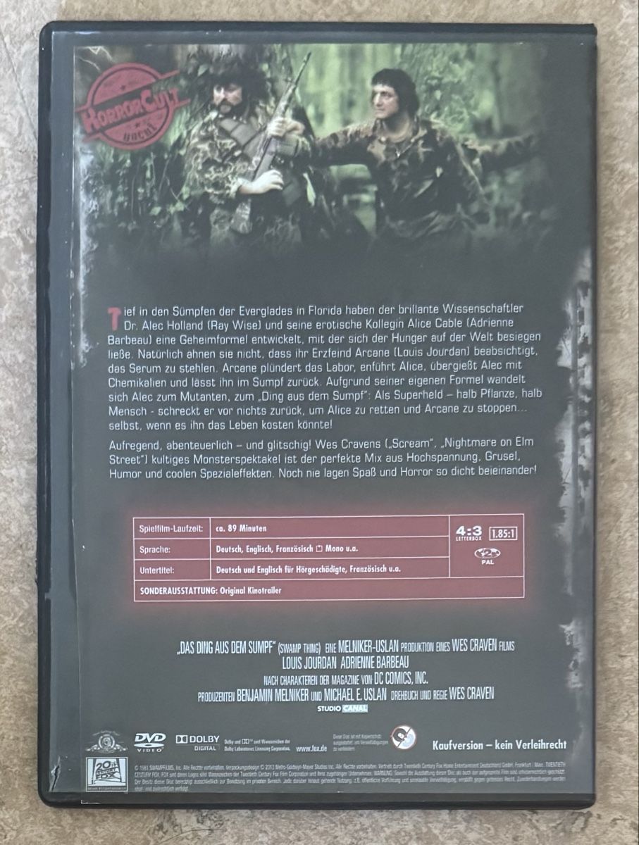 Tutti i DVDs: DAS DING AUS DEM SUMPF  – Nuovo (secondo la descrizione) da Dietikon venduto da AndreaSch01 1
