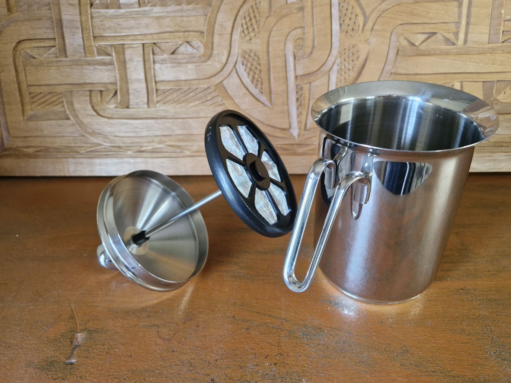Tchibo Elettrodomestici da cucina: Milchschäumer aus Edelstahl von TCM – Nuovo e nell'imballaggio originale da Elsau venduto da sanoli01 1
