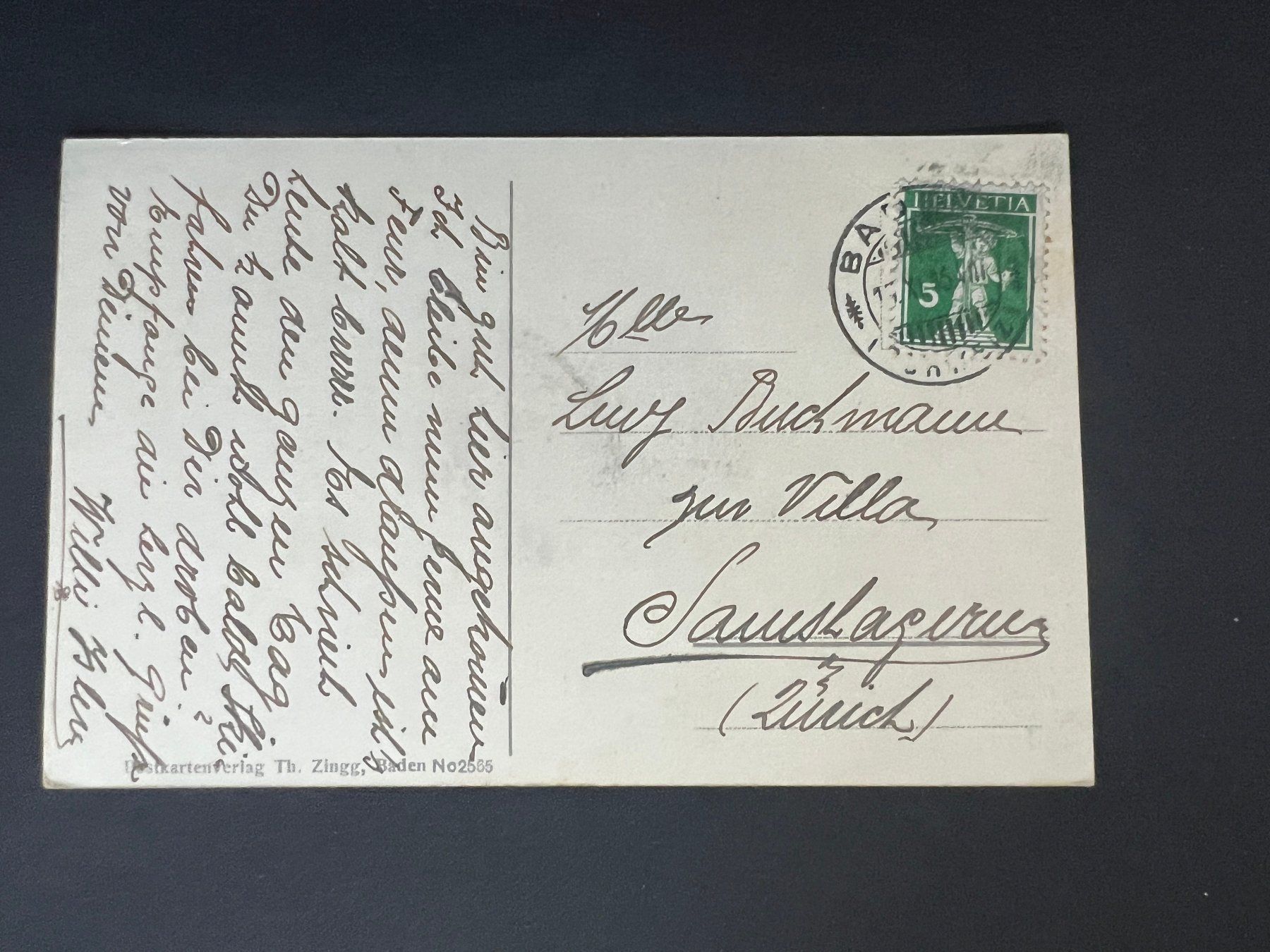 Cartes postales: Ansichtsk. 1915 Baden Litho   (V532) – D'occasion à Hinwil par Sidi4 1