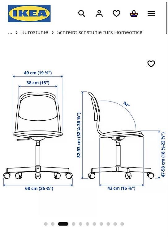 Sedie: Schreibtischstuhl ÖRFJÄLL IKEA – Usato da Zürich venduto da eli_ry7v 2