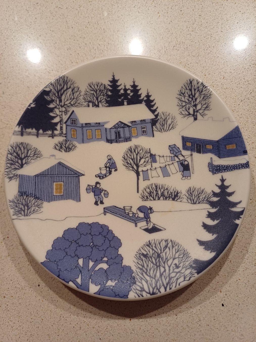 Arabia Teller: Wandteller "Christmas Preparations" - ARABIA FINLAND – Gebraucht aus Würenlos von JRP_71