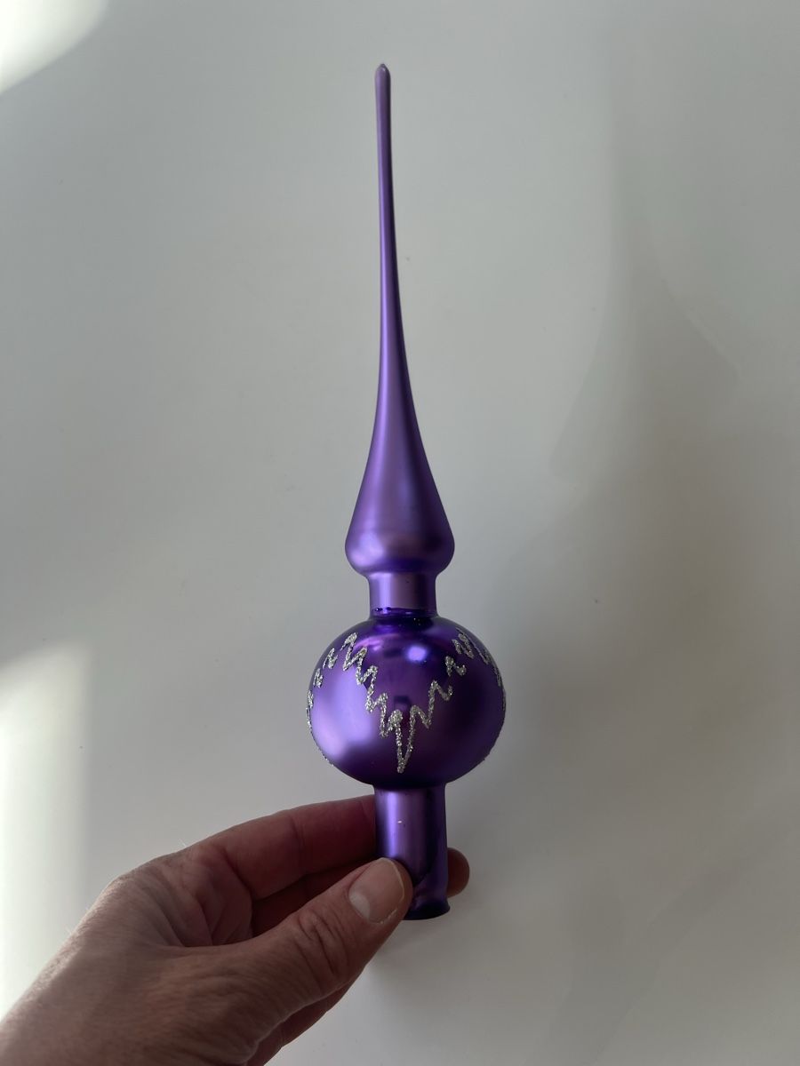 Tutte le decorazioni: Violett Weihnachts Baumspitze  – Usato da Uerikon venduto da Saffagirl 3