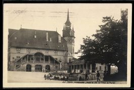 AK Fribourg, Hôtel de ville et Tilleul de Morat