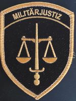Militar Justiz Abzeichen Badge brode neu mit Klett