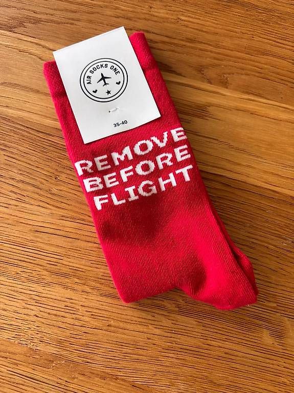 Calze: Air Socks One - Remove before flight Socken – Nuovo e nell'imballaggio originale da Thalwil venduto da mjg_s9gg