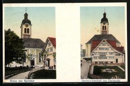 Speicher, Gasthaus zur Harmonie, Blick z