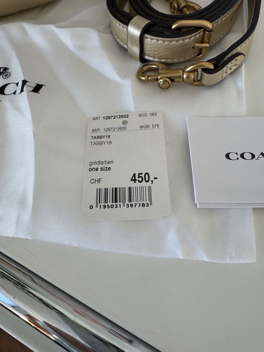 Coach Taschen: COACH Tabby Bag Pillow 18 Pale Gold – Gebraucht aus Zuerich von Moochie 9