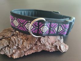 trendiges Halsband handgefertigt, Halsumfang 47cm - 51cm