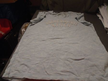 T-Shirt Grösse S, Abercrombie & Fitch, weiss/blau