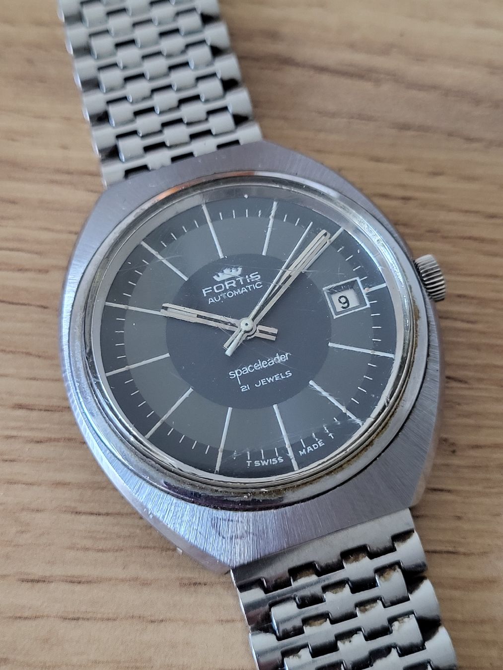 Fortis Uhren: Fortis Spaceleader Automatic Vintage, Top Zustand! – Gebraucht aus Allschwil von Uhrenbinz