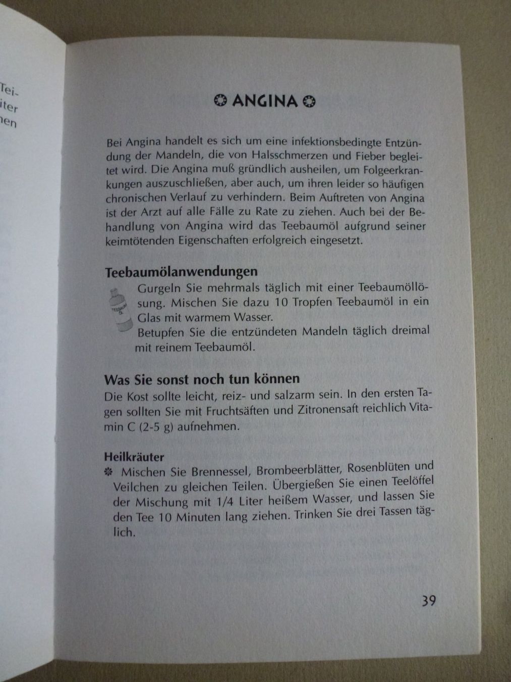 Libri: ABC des Teebaumöls - Heilanwendungen - Jörg Linditsch – Nuovo (secondo la descrizione) da Mühlrüti venduto da Dadadachs 8