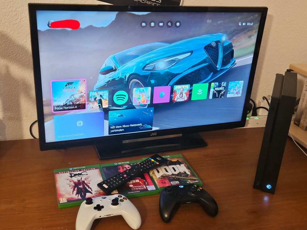 XBox One X 1TB mit 32" TV Kaufen auf Ricardo