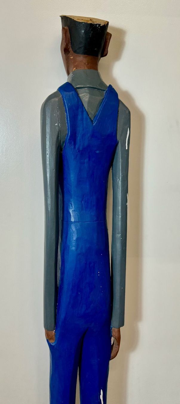 Figuren: Kolonialfigur Statue, Figur, 180cm Boulé Mann, Holzfigur – Gebraucht aus Affoltern am Albis von Birdy8910 4