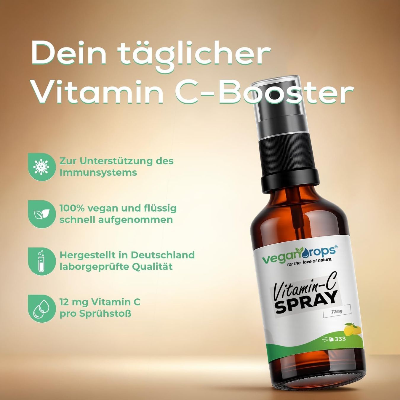 Lebensmittel & Spezialitäten: Vitamin C Spray 50ml 72mg Vegan – Neu und originalverpackt aus Suhr von TradeMasters 1