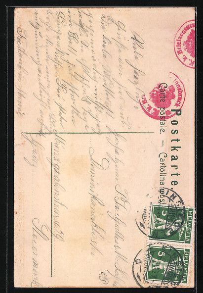 Cartoline postali: Passepartout-AK Einsiedeln, Pompöses Ge – Usato da Berlin venduto da bartko-reher 1